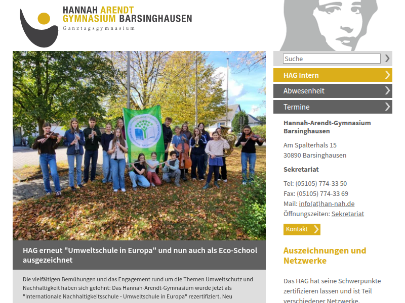 Hannah-Arendt-Gymnasium Barsinghausen |: Elternsprechtag für Jahrgang 5