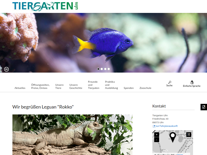 Tiergarten Ulm - Öffnungszeiten, Preise und Anfahrt