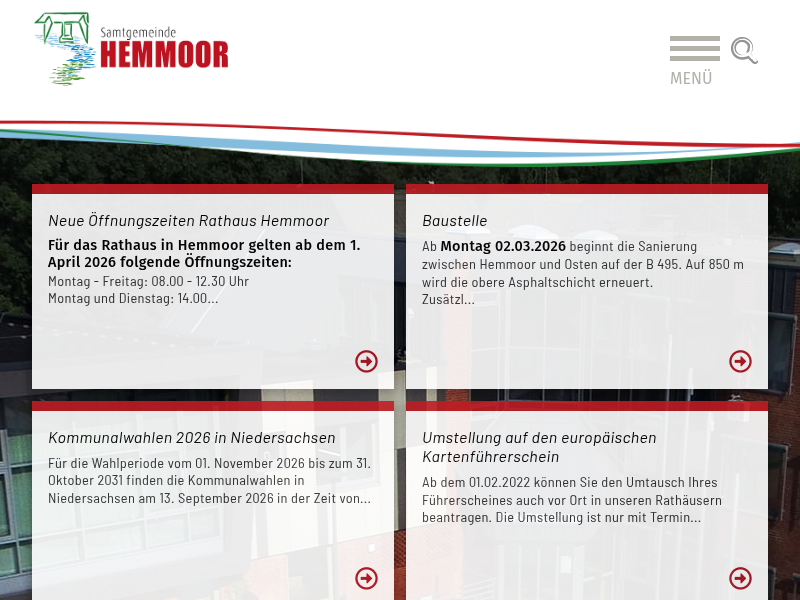 Samtgemeinde Hemmoor ǀ Nachricht
