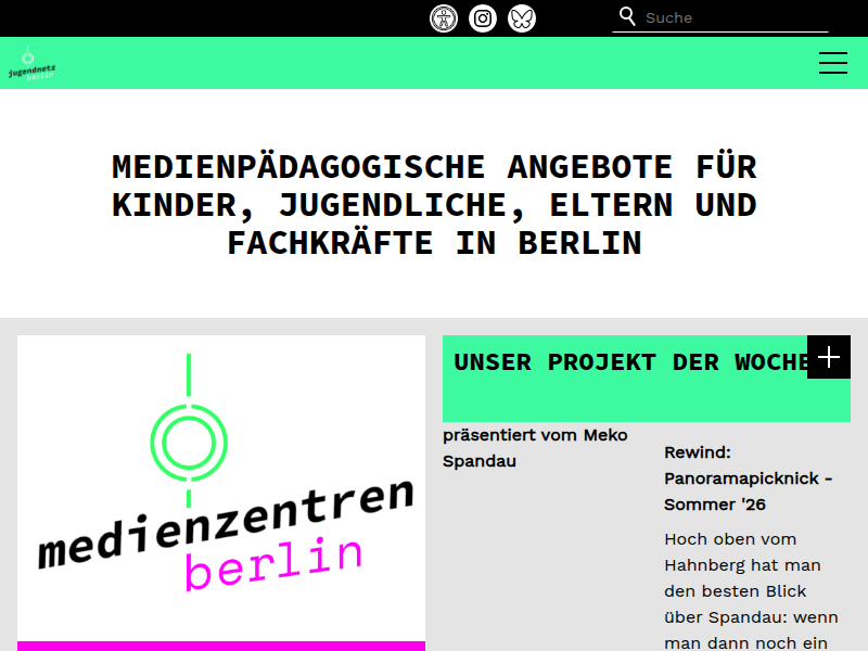 Die Berliner Medienkompetenzzentren jugendnetz berlin