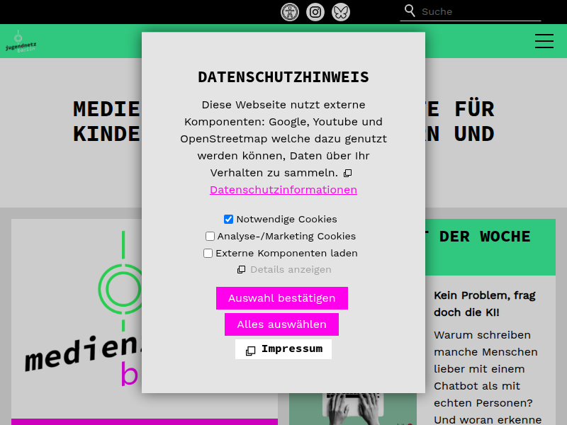 Aktuelle Meldungen jugendnetz berlin