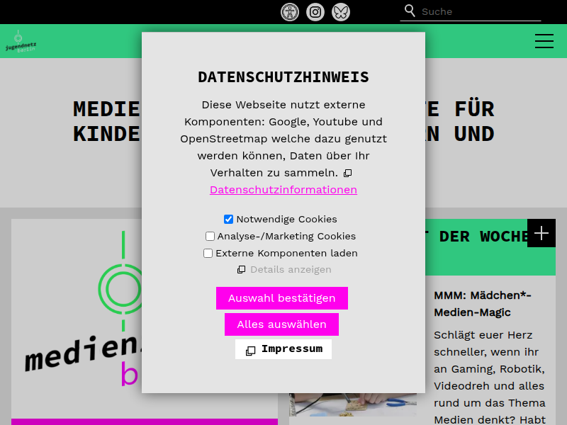 Aktuelle Meldungen jugendnetz berlin