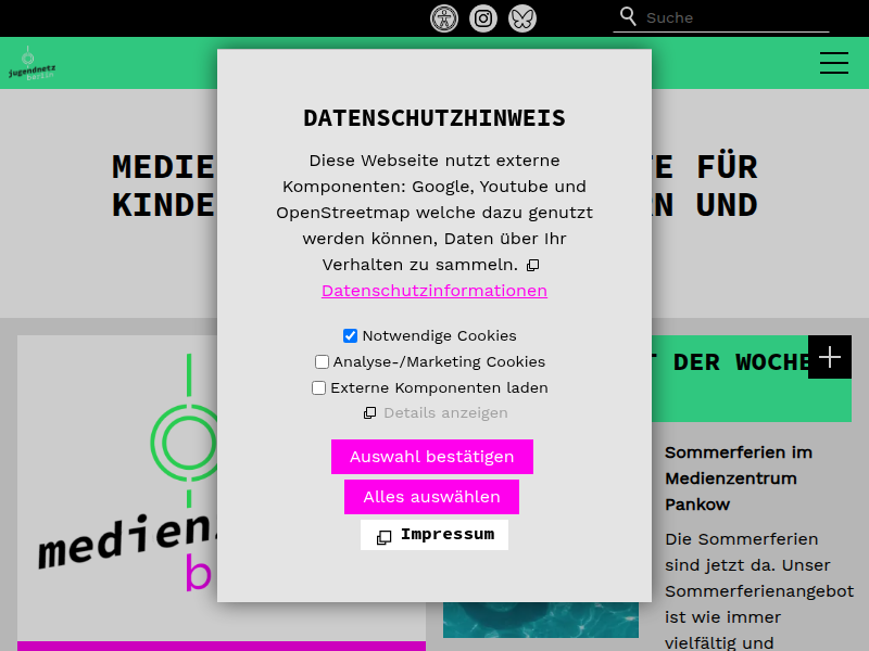Startseite jugendnetz berlin