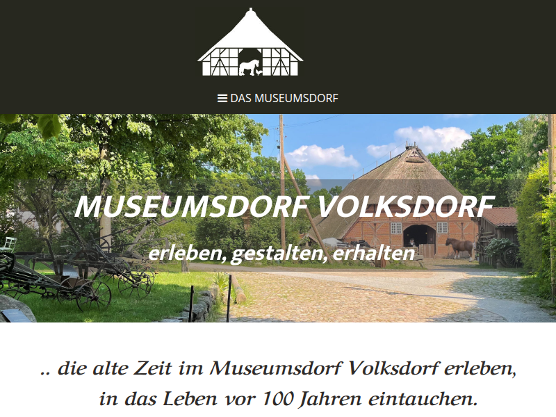 Museumsdorf Volksdorf - Aktionen für Erwachsene