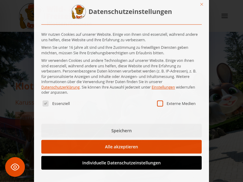 Tiere zum Greifen nah / Wild- & Freizeitpark Klotten