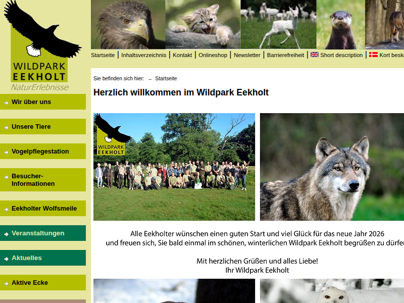 Wildpark Eekholt - Kort beskrivelse