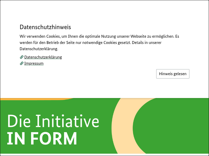IN FORM Projektdatenbank: IN FORM