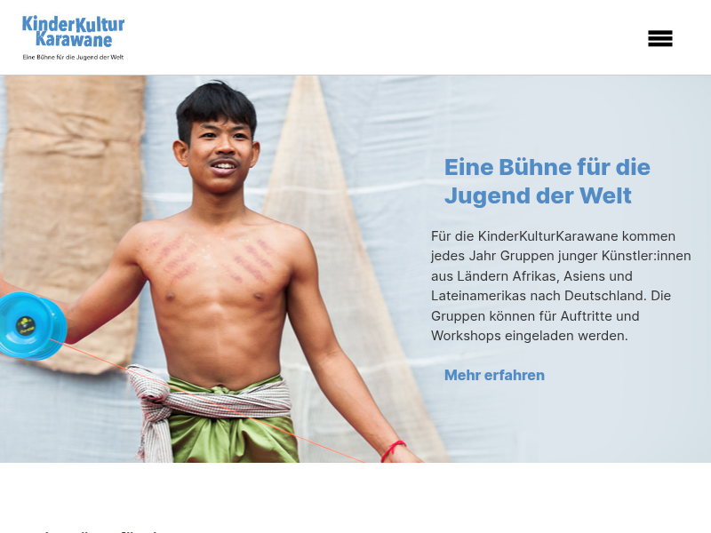 Partner Weltweit – KinderKulturKarawane – Eine Bühne für die Jugend der Welt