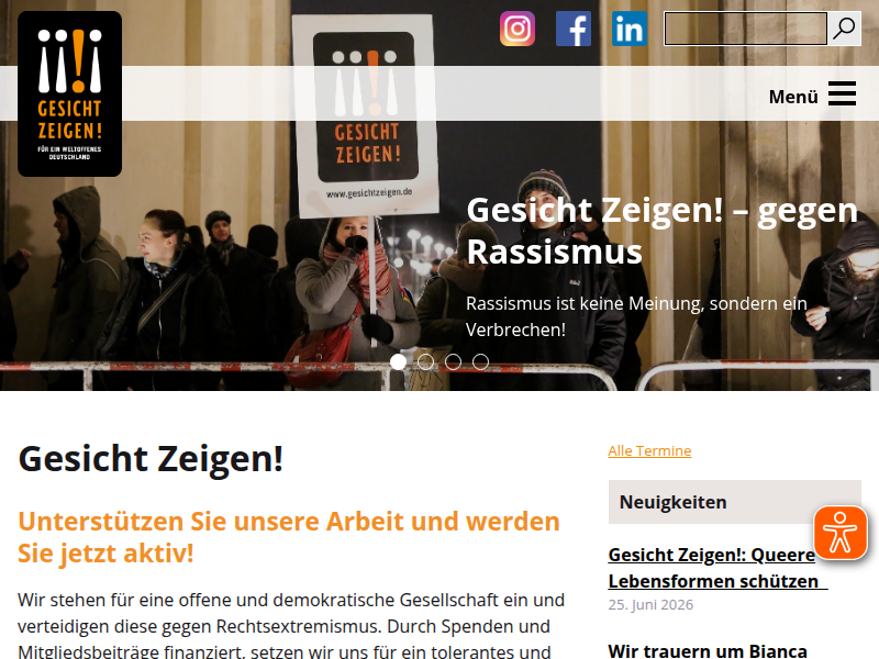 Skandalbericht der Bundesregierung an die UNO Innenminister sollte seinen Hut nehmen - Gesicht Zeigen