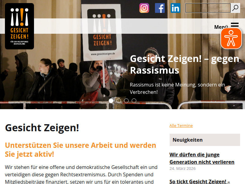 2026 wird zum Härtetest für unsere Demokratie - Gesicht Zeigen