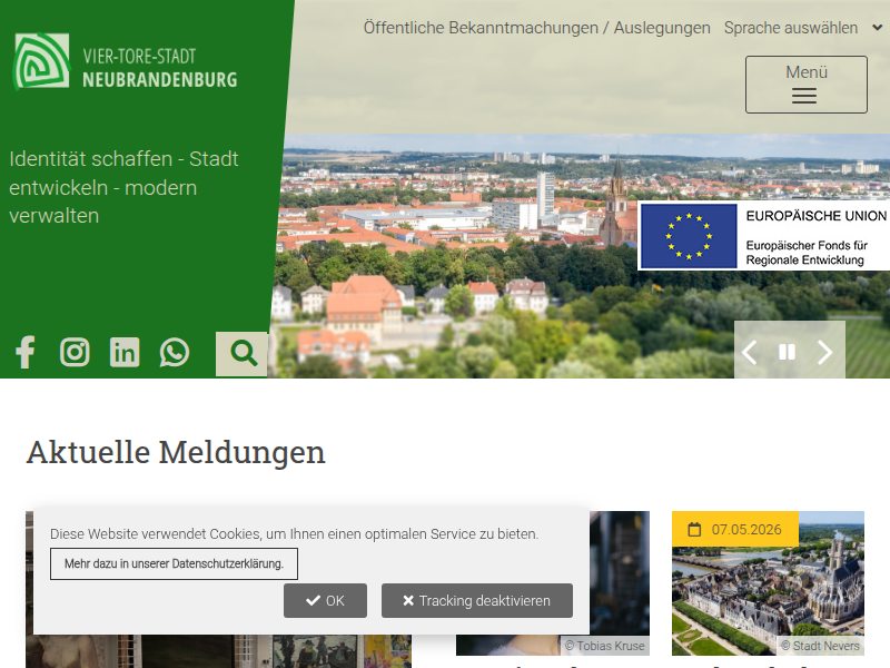 Beratung und Hilfe / Stadt Neubrandenburg