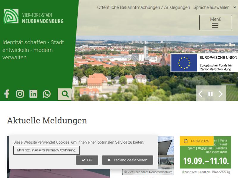 Sylvia-Bretschneider-Weg benannt / Stadt Neubrandenburg