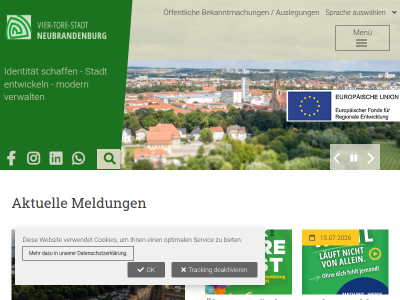 Carola Drechsler, geb. Zirzow / Stadt Neubrandenburg