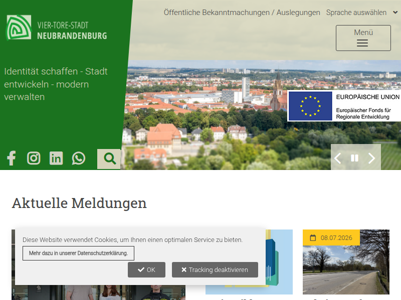 Vier-Tore-Stadt Neubrandenburg / Stadt Neubrandenburg