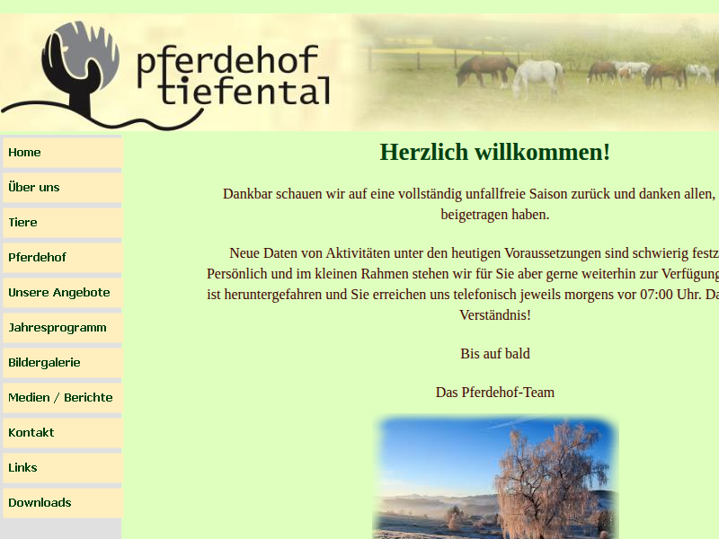 Pferdehof Tiefental neu