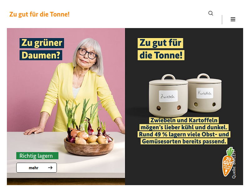 Der Bundespreis - Viel zu viele Lebensmittel werfen wir weg. Du kannst das ändern.