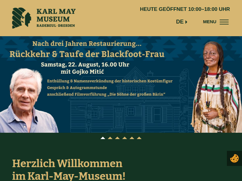 Sonderausstellung zu 150 Jahre Winnetou - Karl May Museum Radebeul