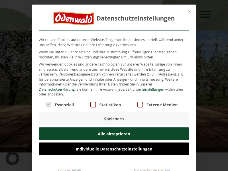 Apfel – Pfirsich – Maracuja 0% Zuckerzusatz - Odenwald