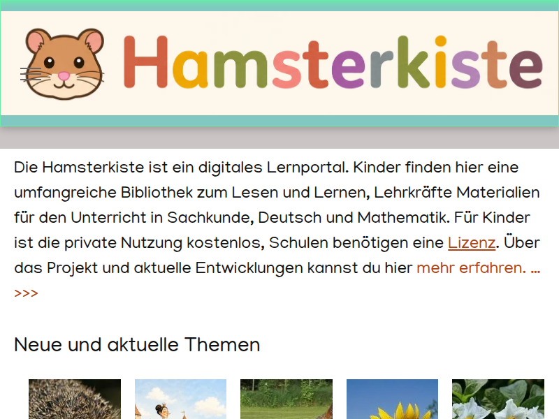 Helgoland - Eine Lerngeschichte der Hamsterkiste