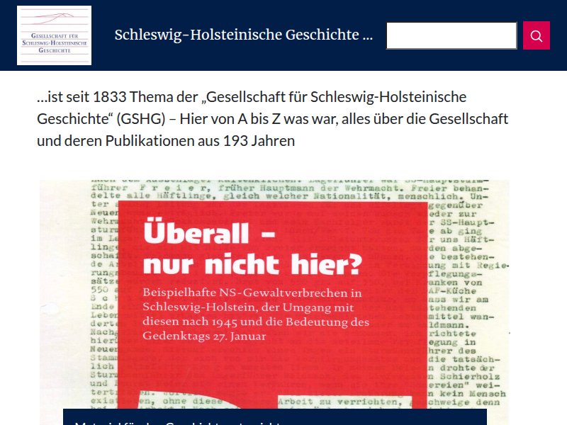 Schriftenstreit – Gesellschaft für Schleswig-Holsteinische Geschichte
