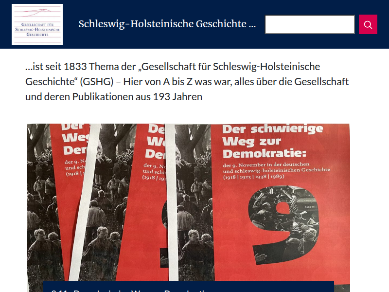Kanalisation – Gesellschaft für Schleswig-Holsteinische Geschichte