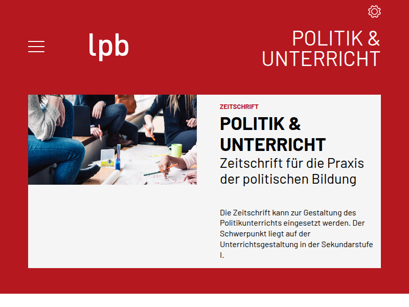 Zeitschrift Politik & Unterricht