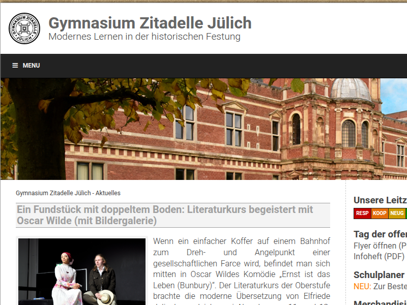 M wie März, M wie Maserati | Gymnasium Zitadelle Jülich