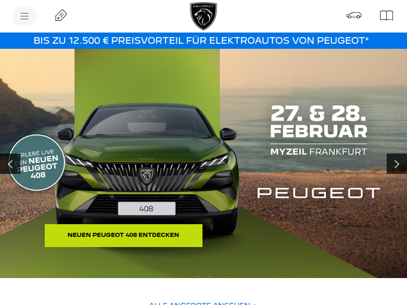 Entdecken Sie neue SUV, Vans & Elektrofahrzeuge| PEUGEOT DE