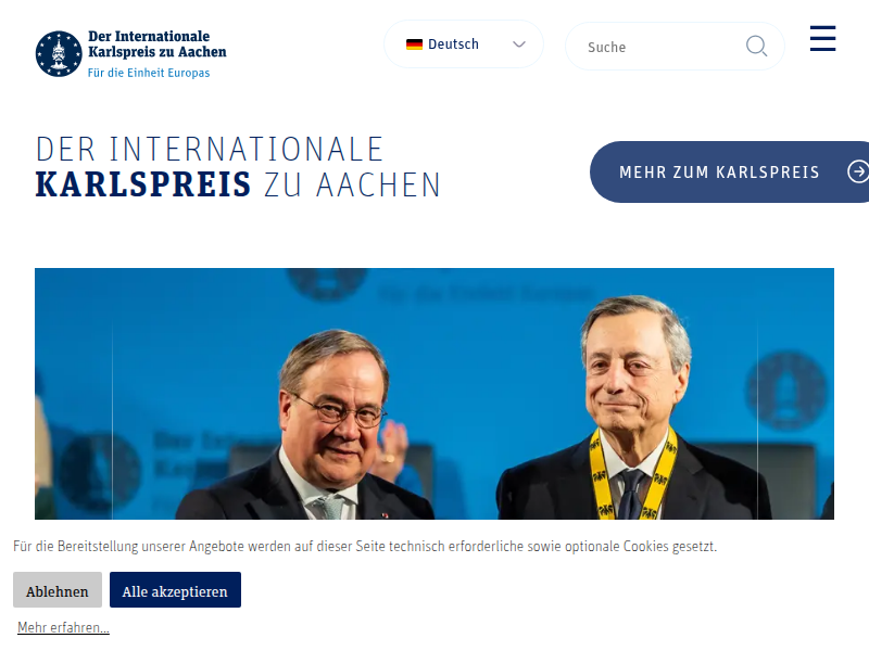 Karlspreisverleihung - Der Internationale Karlspreis zu Aachen