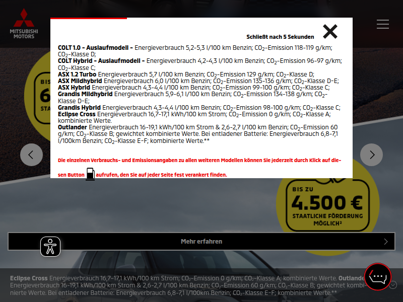 Herstellergarantie – MITSUBISHI MOTORS in Deutschland