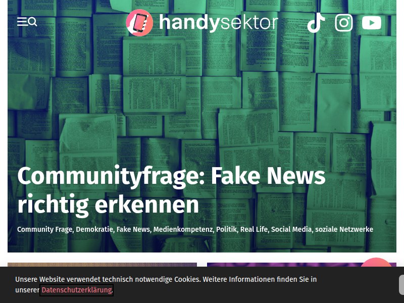 Flyer: YouTube – Handysektor