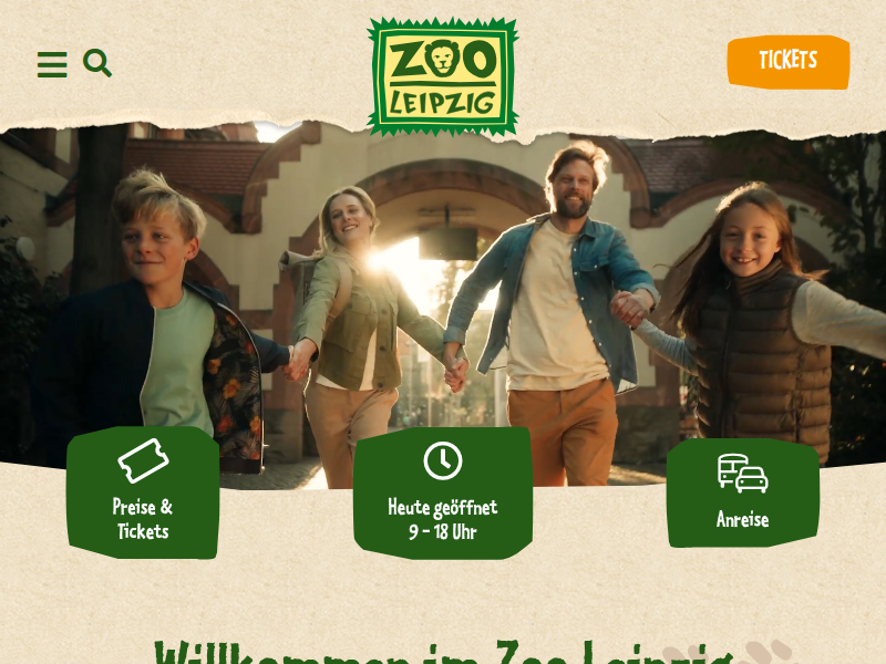 Öffnungszeiten | Zoo Leipzig