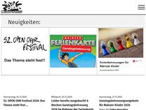 Einzelveranstaltungen