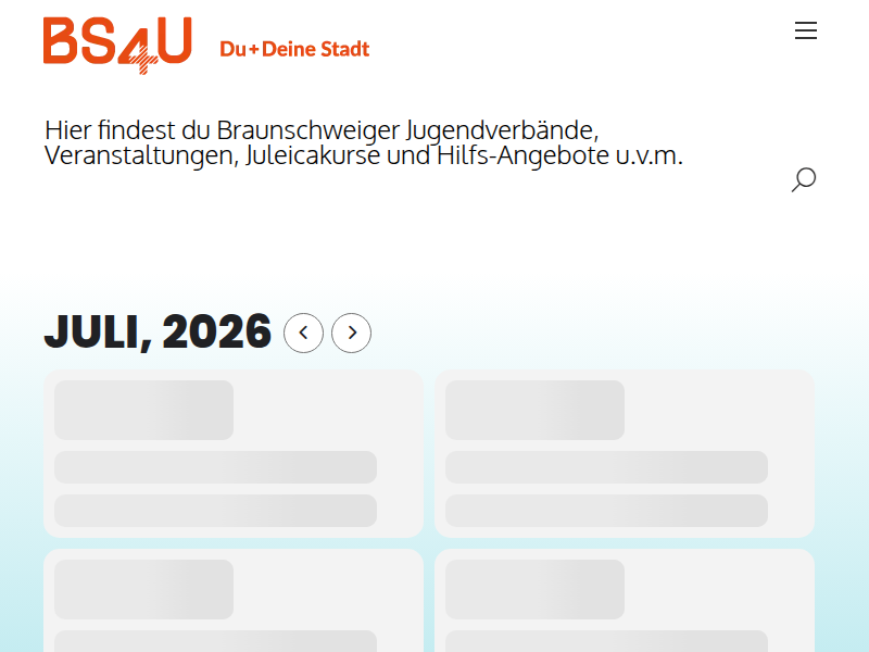 BS4U - Jugendring: Events, Konzerte und Partys in Braunschweig - Carson, Fuzziebär, Sandkamper