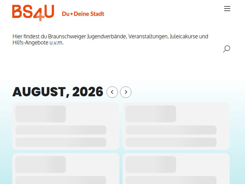 BS4U - Jugendring: Events, Konzerte und Partys in Braunschweig - Carson, Fuzziebär, Sandkamper