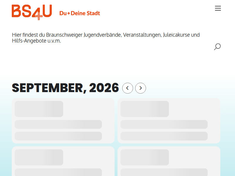 BS4U - Jugendring: Events, Konzerte und Partys in Braunschweig - Carson, Fuzziebär, Sandkamper