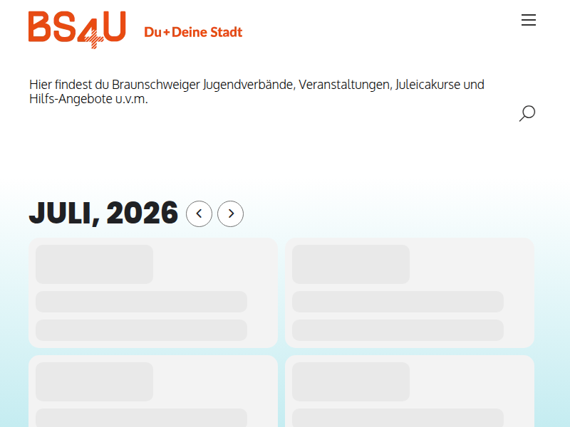 BS4U - Jugendring: Events, Konzerte und Partys in Braunschweig - Carson, Fuzziebär, Sandkamper